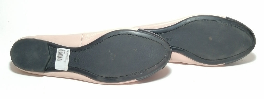 DUNE 'Haeley' Pink Corsage Leather Ballet Flats