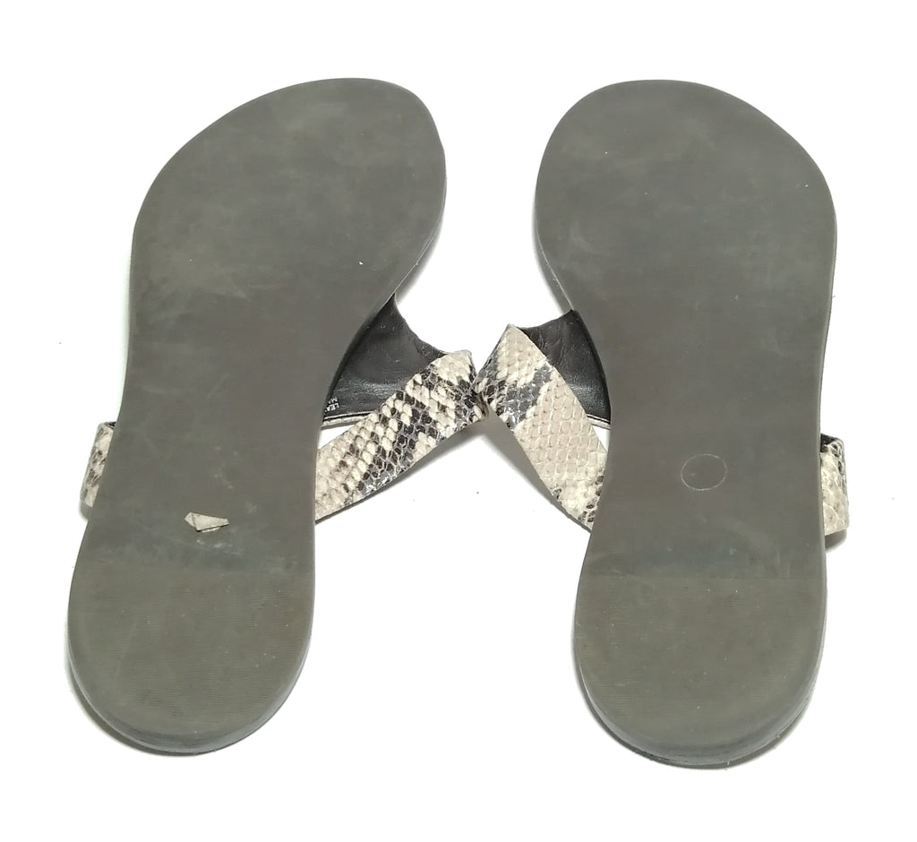 Tory Burch Cameron Python Print Sandals Pre Loved Secret Stash