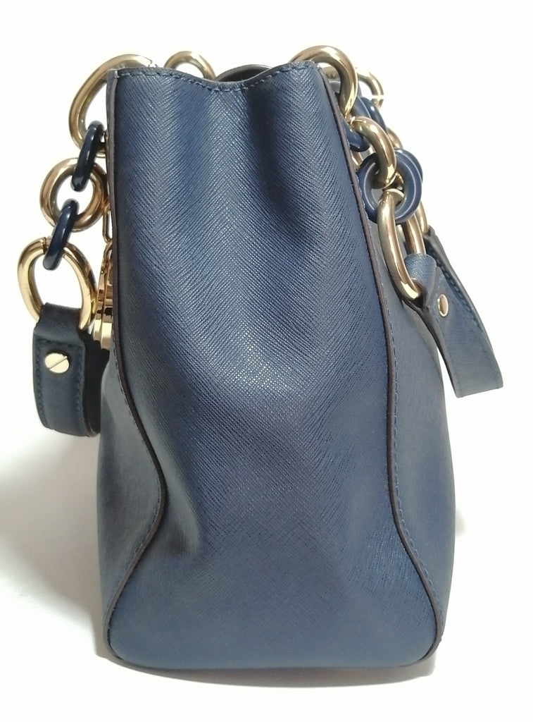 Michael Kors Small Navy Leather Cynthia Tote