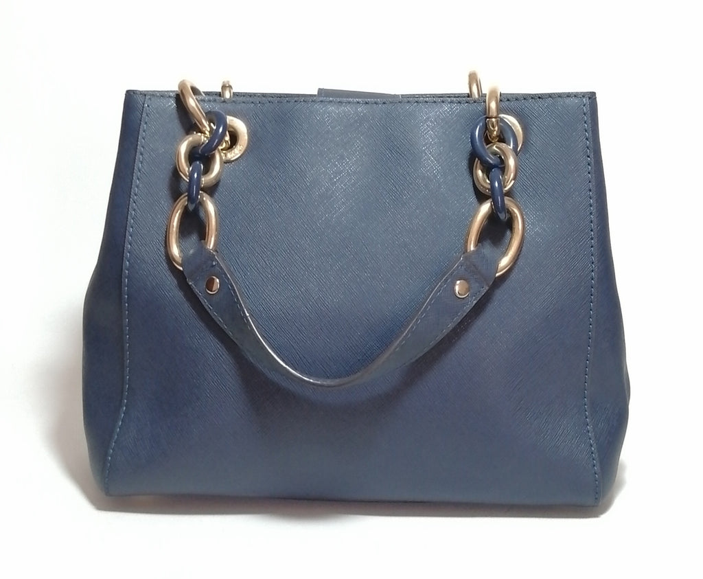 Michael Kors Small Navy Leather Cynthia Tote