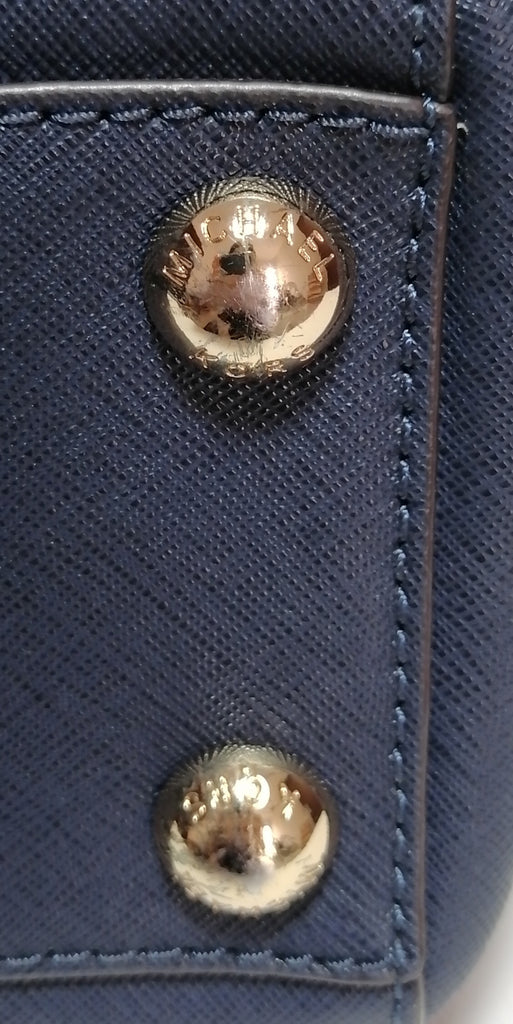 Michael Kors Small Navy Leather Cynthia Tote