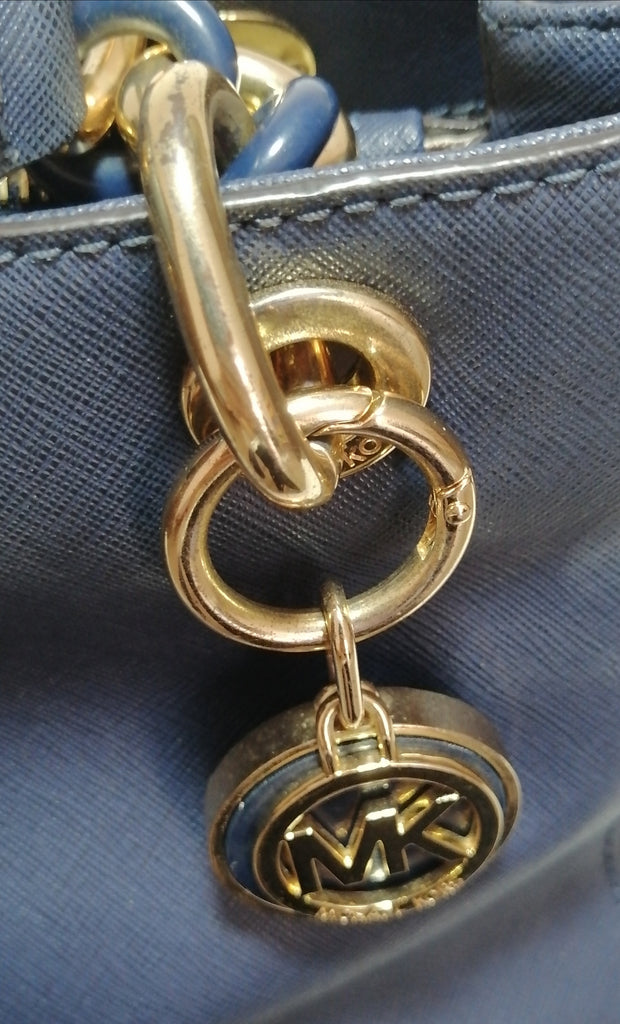 Michael Kors Small Navy Leather Cynthia Tote