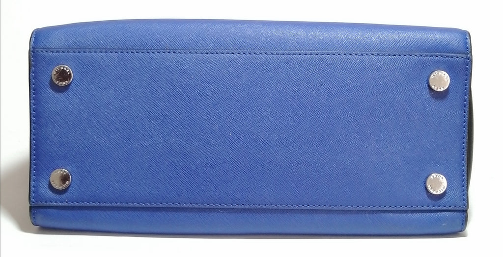 Michael Kors Cobalt Blue Leather Large Selma Satchel