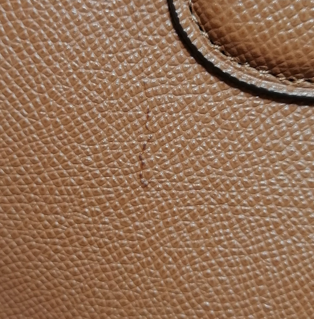 Coach Tan Pebbled Leather Satchel