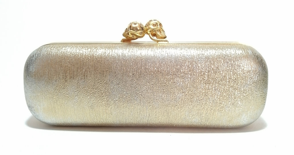 Alexander McQueen Leather Skull Clutch 