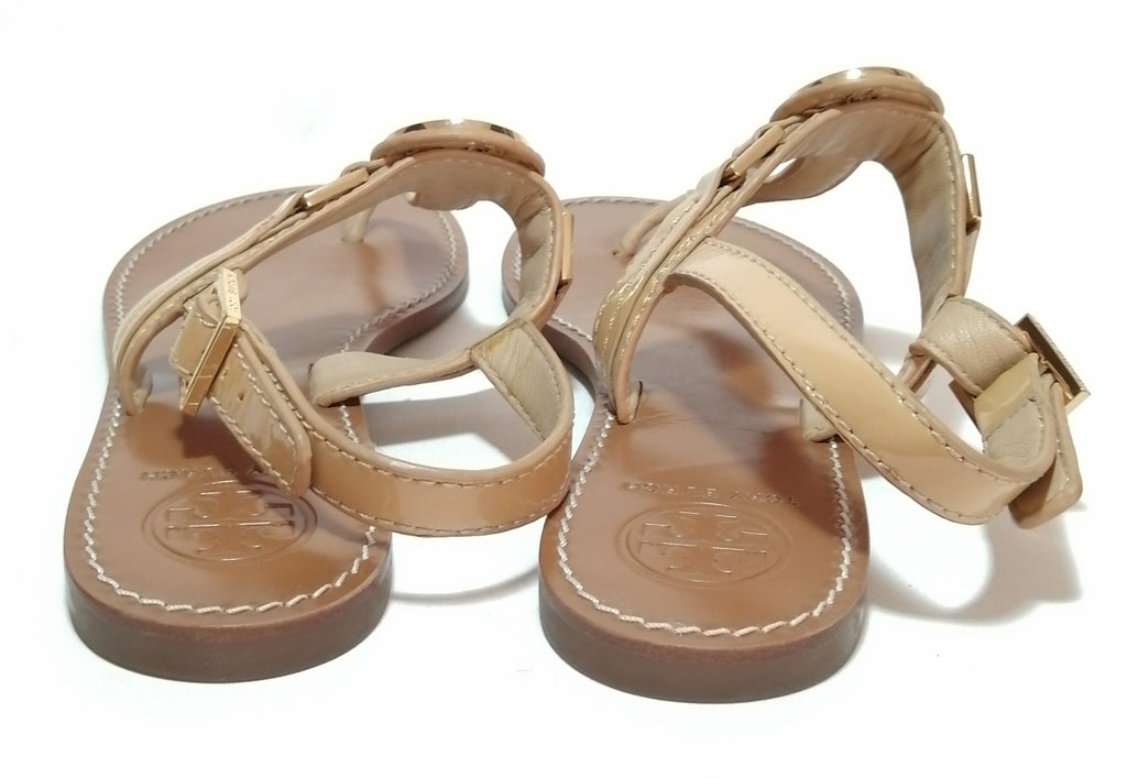 Tory Burch Tan Leather Thong Sandals