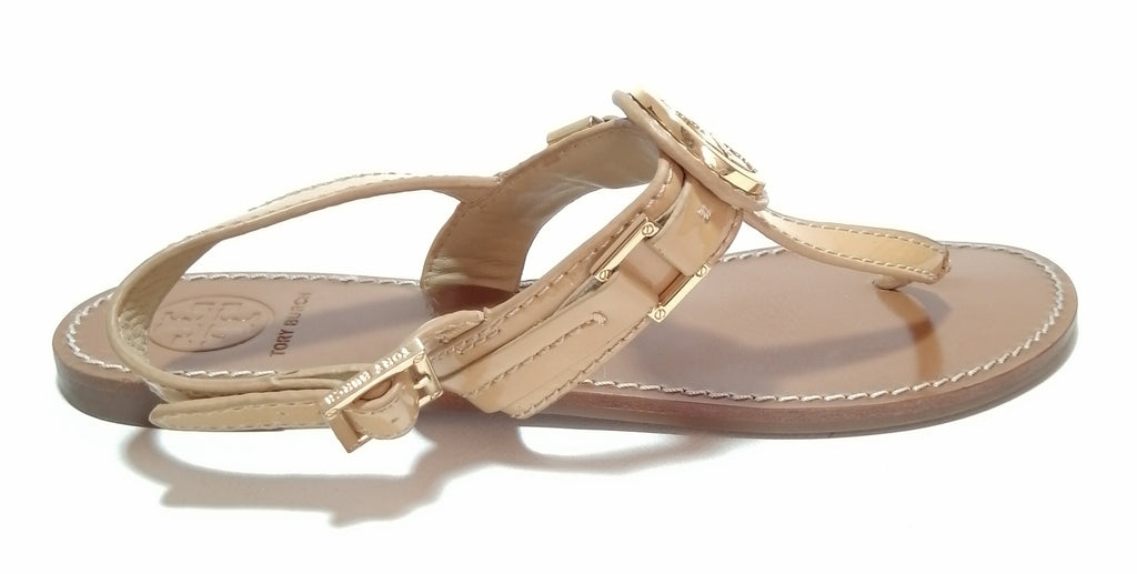 Tory Burch Tan Leather Thong Sandals
