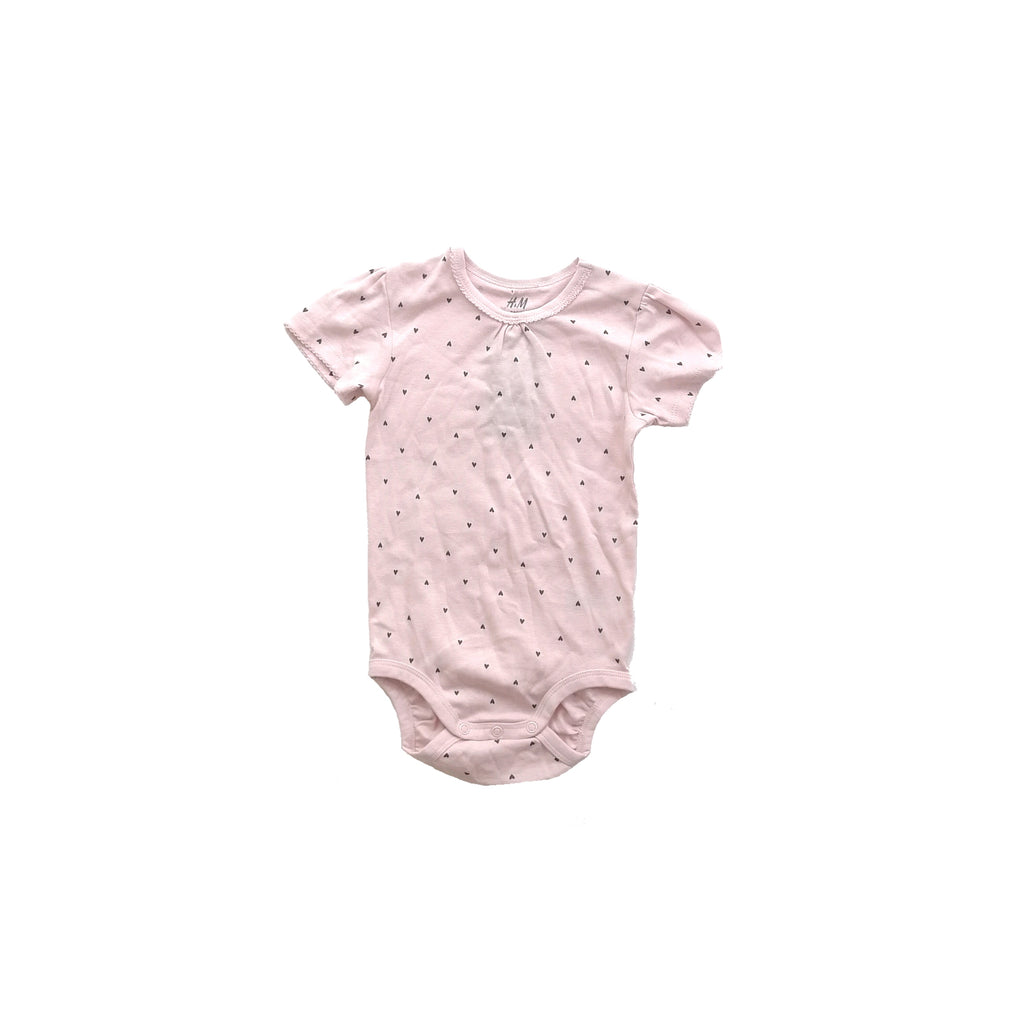 H&M Pink Hearts Romper (12 - 18 months)