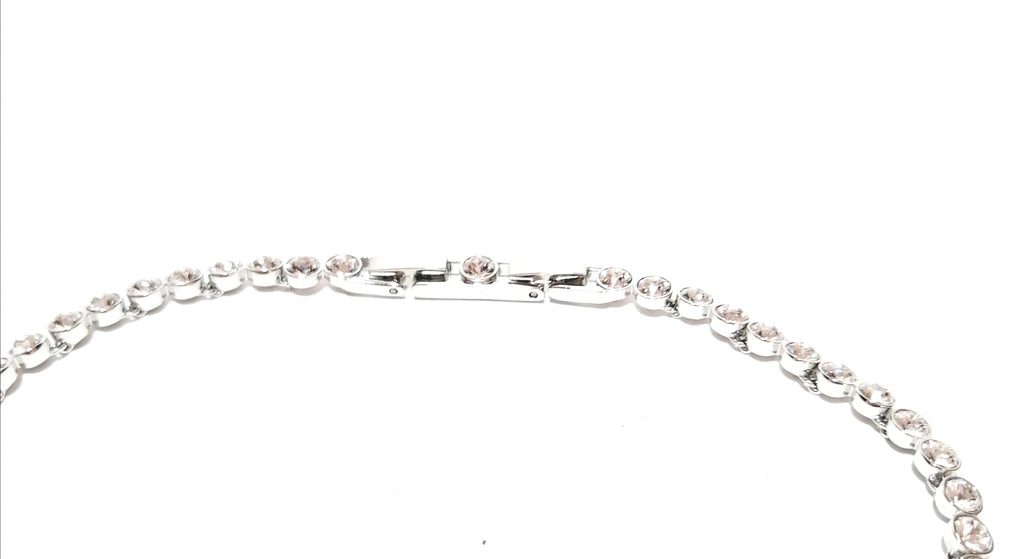 Swarovski 5007747 White Rhodium Crystal Tennis Set