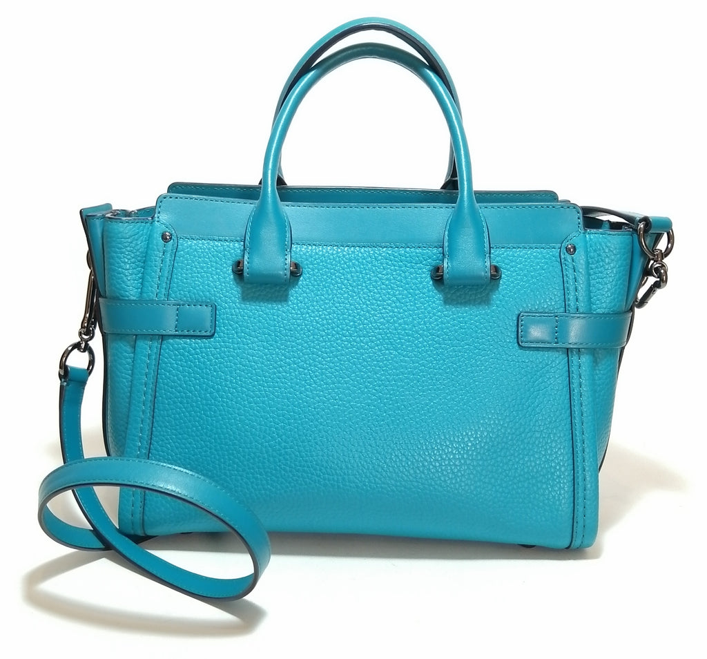 Coach Turquoise Leather Satchel