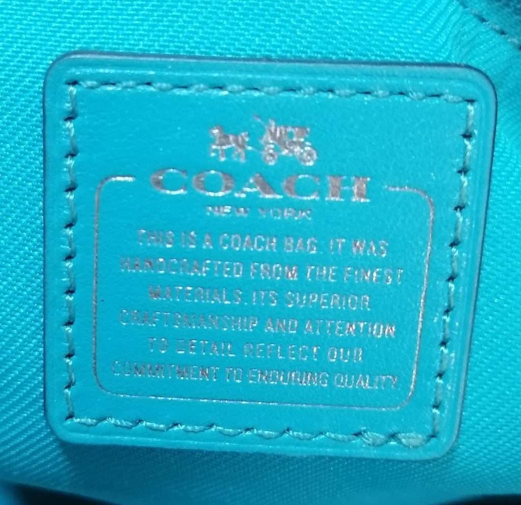 Coach Turquoise Leather Satchel