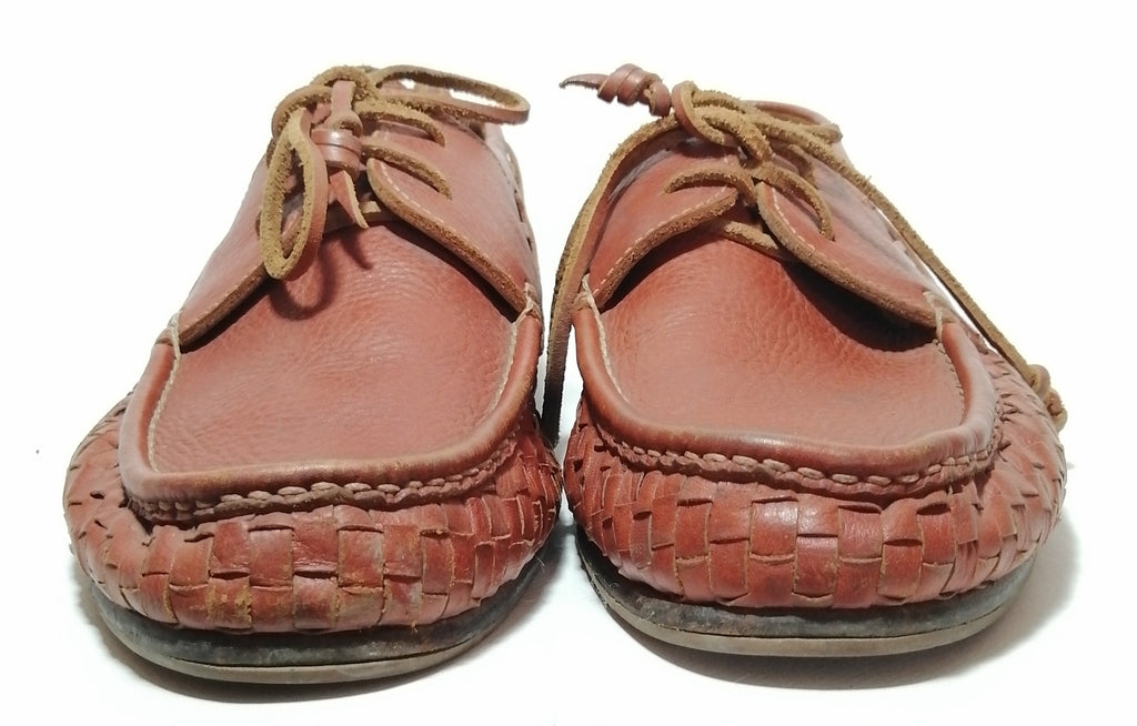 Viera By Bagaze Tan Leather Men's Boat Shoes