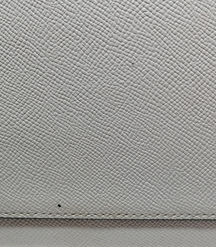 Coach Beige & White Leather Tote