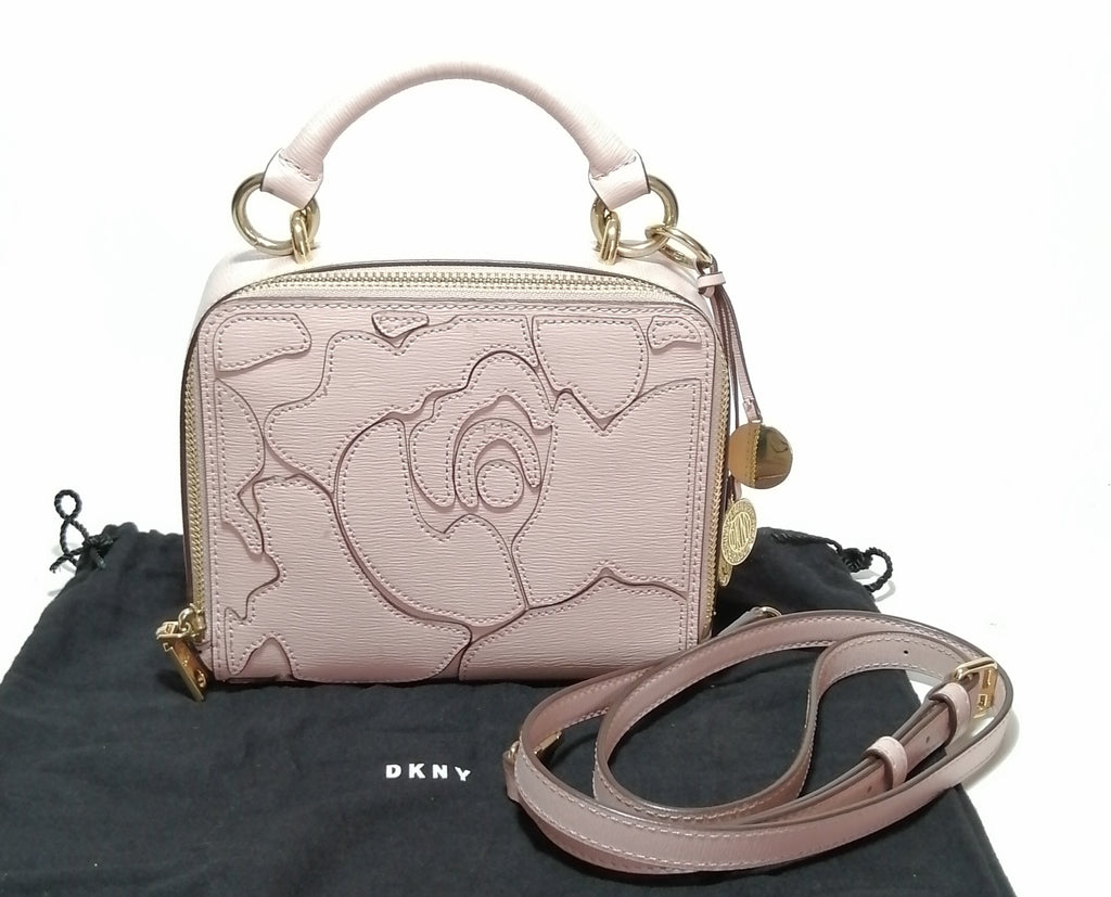 DKNY Light Pink Leather Crossbody Bag