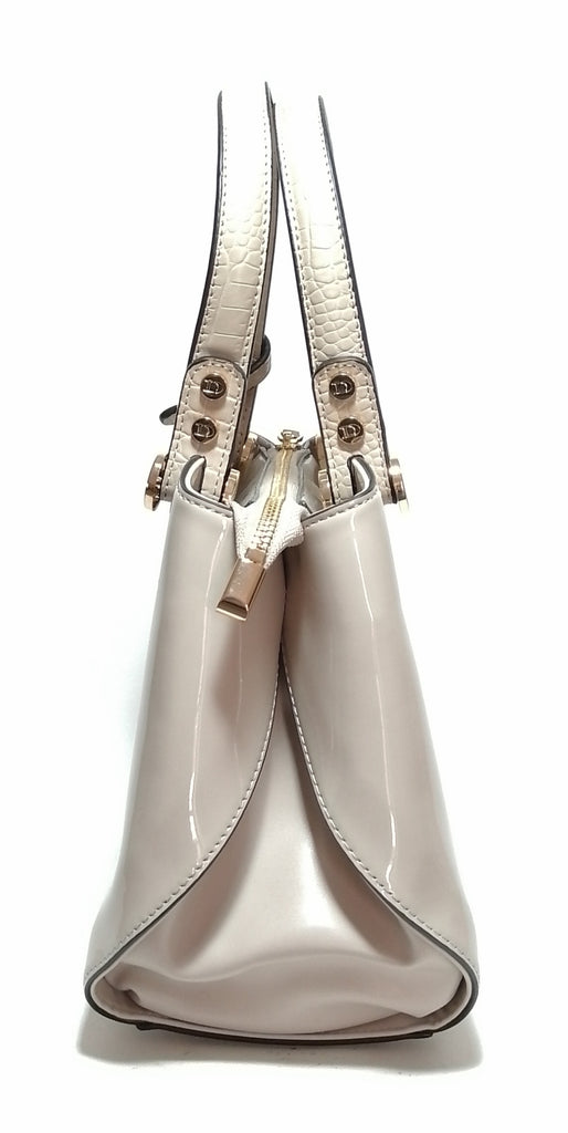 DUNE Taupe Patent 'DINIDIMOGEN' Satchel
