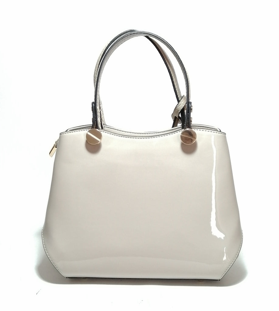 DUNE Taupe Patent 'DINIDIMOGEN' Satchel