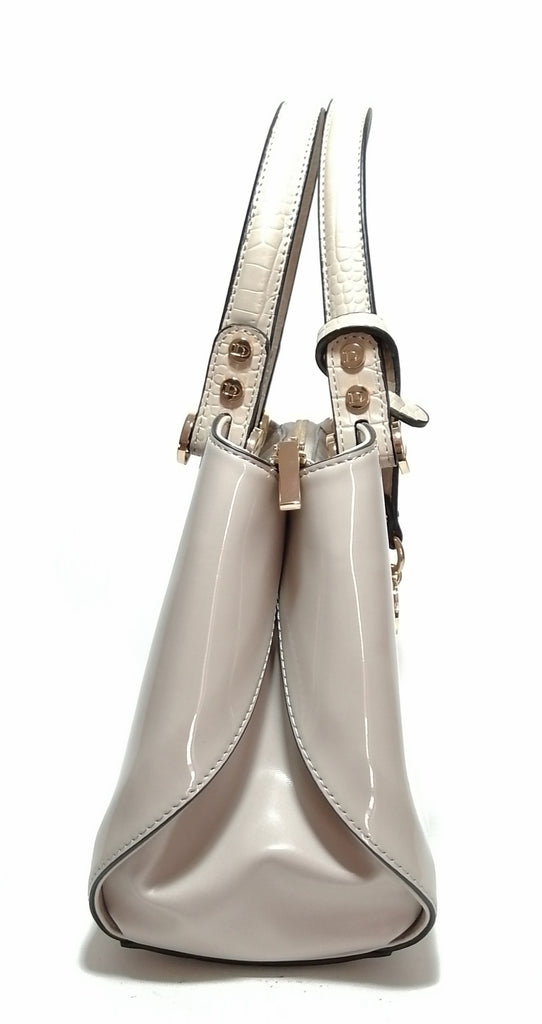 DUNE Taupe Patent 'DINIDIMOGEN' Satchel