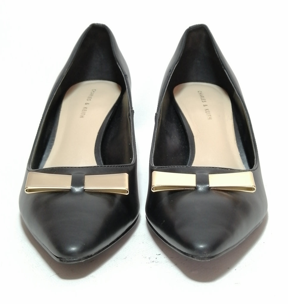 Charles & Keith Black Pointed Pumps