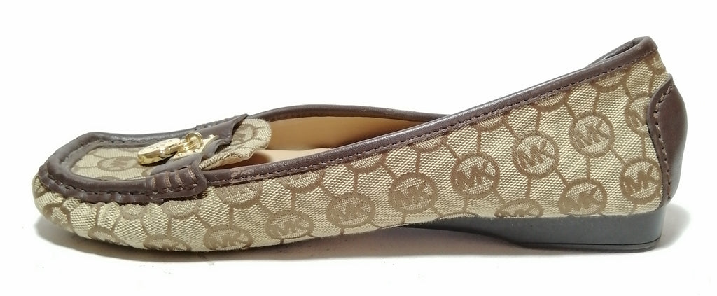 Michael Kors Beige Monogram Hamilton Loafers