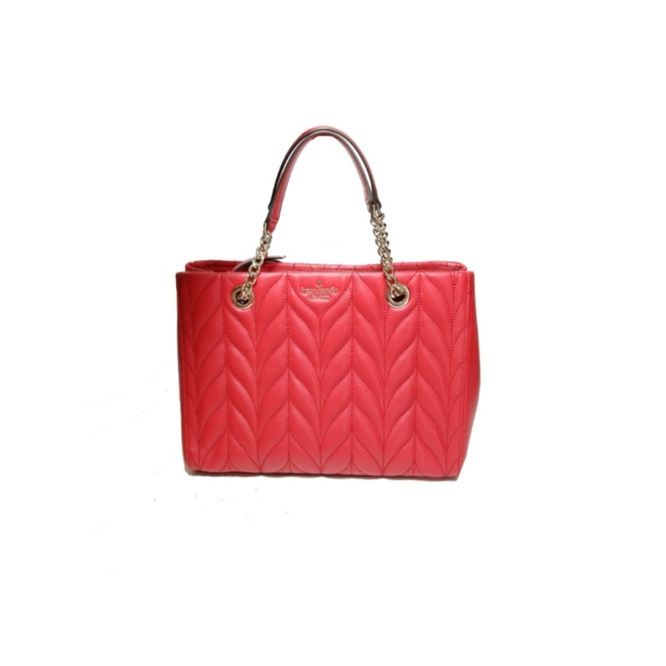Kate Spade 'Briar Lane Meena' Red Quilted Leather Shoulder Bag | Like ...