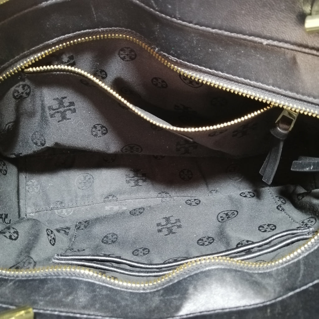 Tory Burch Black Alexa Quilted Shoulder Bag