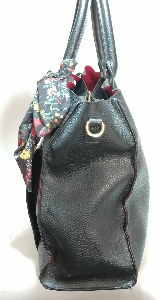 Steve Madden Black Large Scarf Tote | Gently Used |