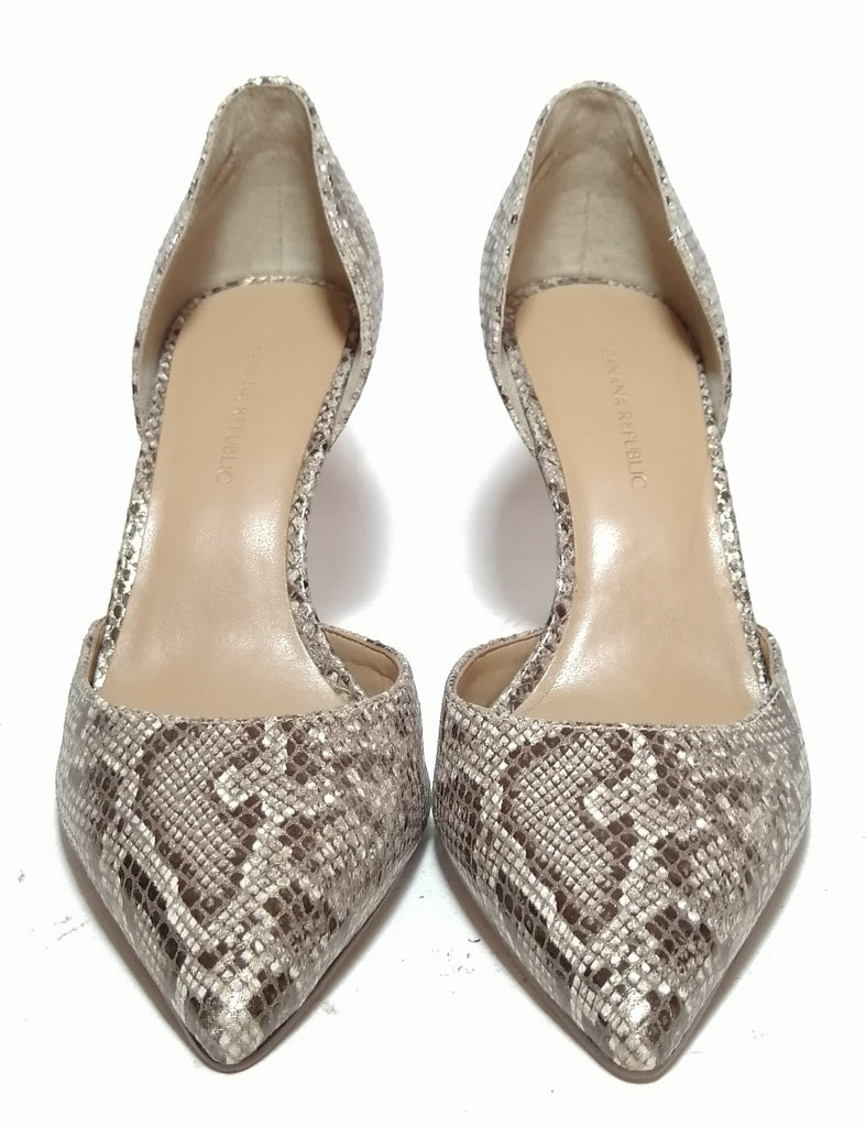 Banana Republic Snakeskin Pointed Pumps
