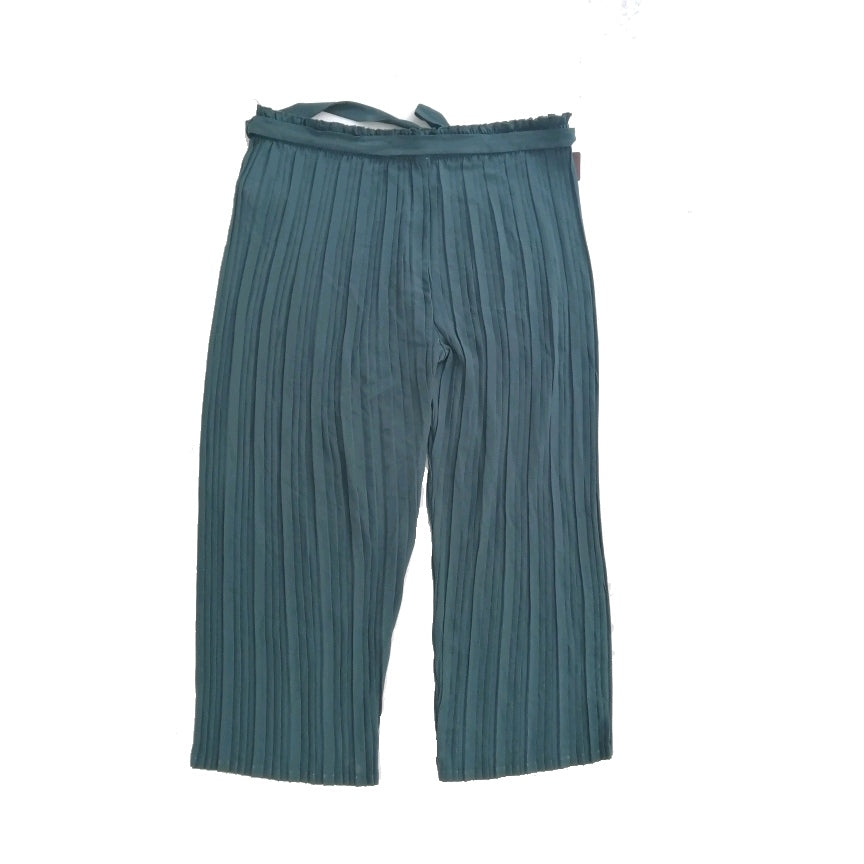 Punt Roma Bottle Green Crinkle Pants | Brand New |