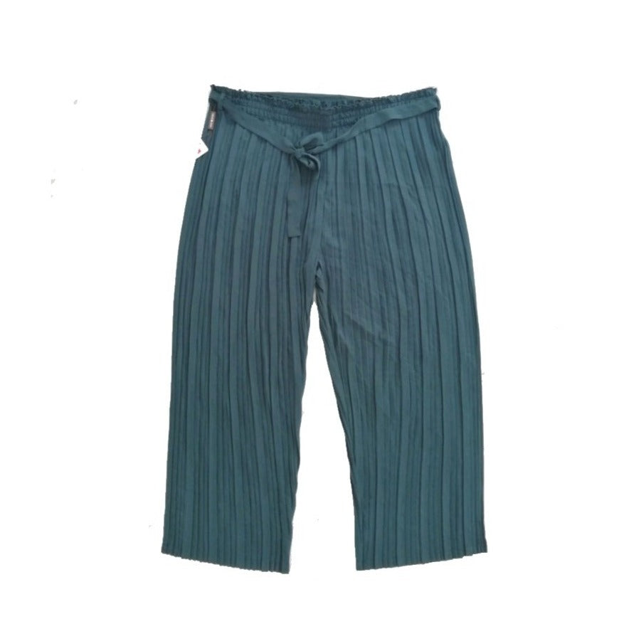 Punt Roma Bottle Green Crinkle Pants | Brand New |