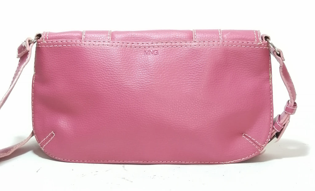 Mango Pink Pebbled Shoulder Bag