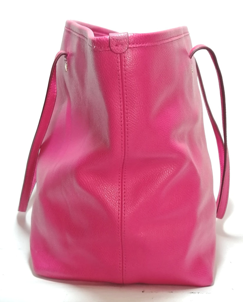 Coach Pink Pebbled Leather Tote
