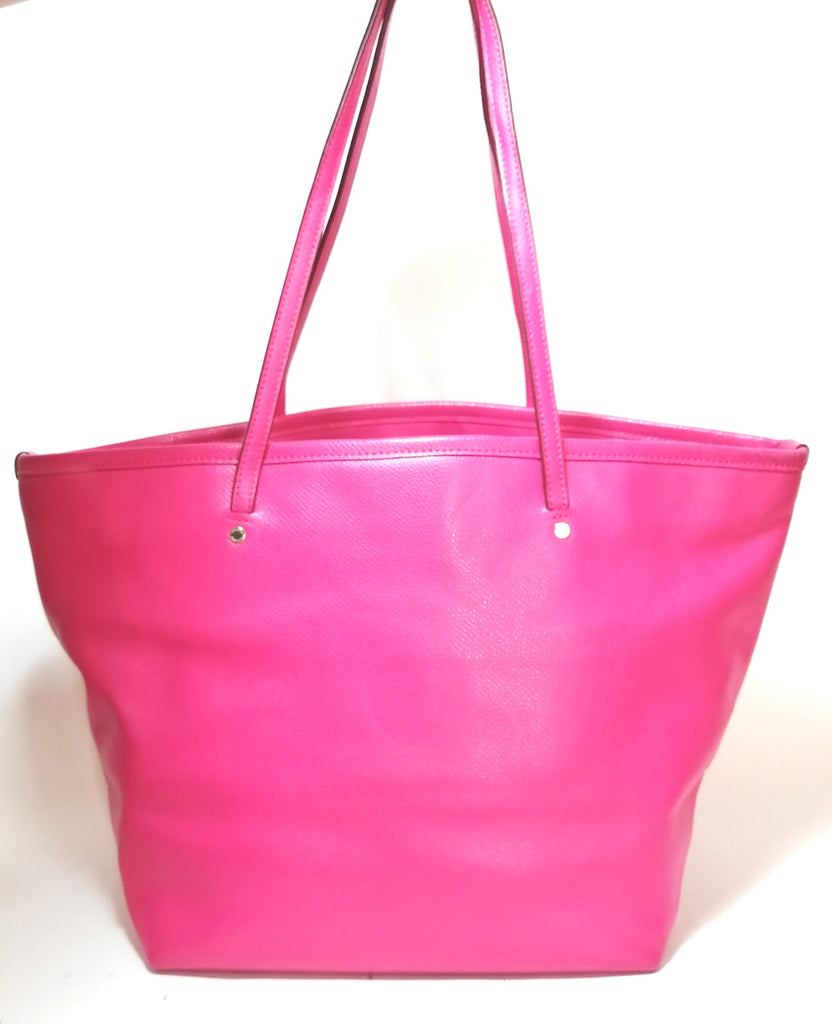 Coach Pink Pebbled Leather Tote