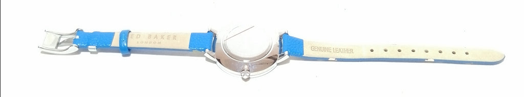 Ted Baker Blue Floral Leather Strap Watch
