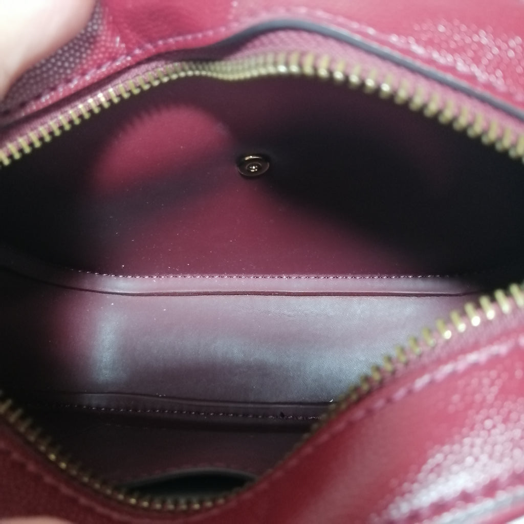 Charles & Keith Maroon Cross Body Bag