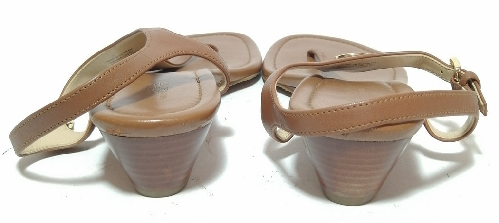 Michael Kors Tan Thong Wedges