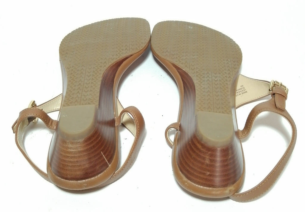 Michael Kors Tan Thong Wedges