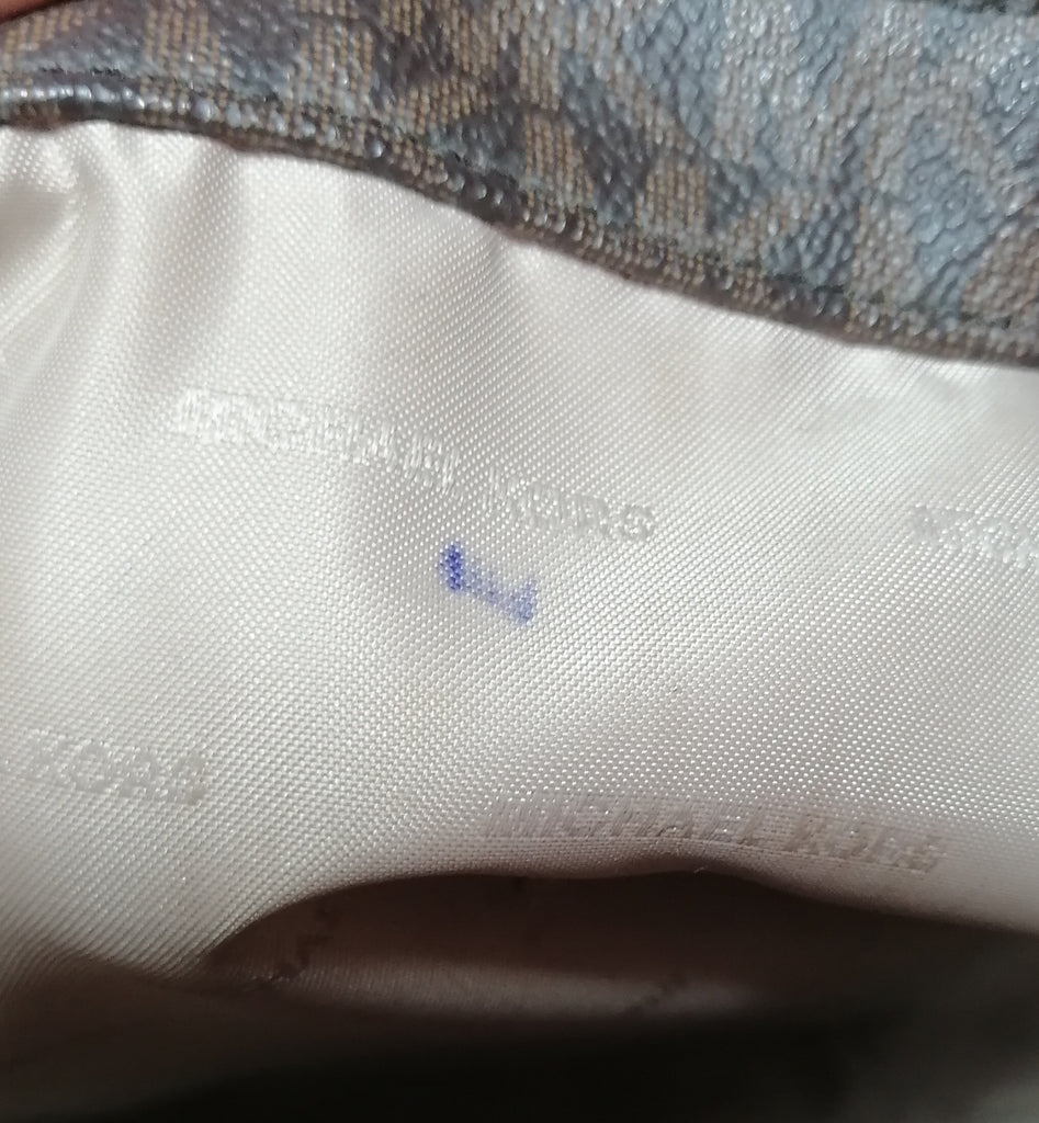 Michael Kors Monogram Brown Coated Canvas Tote