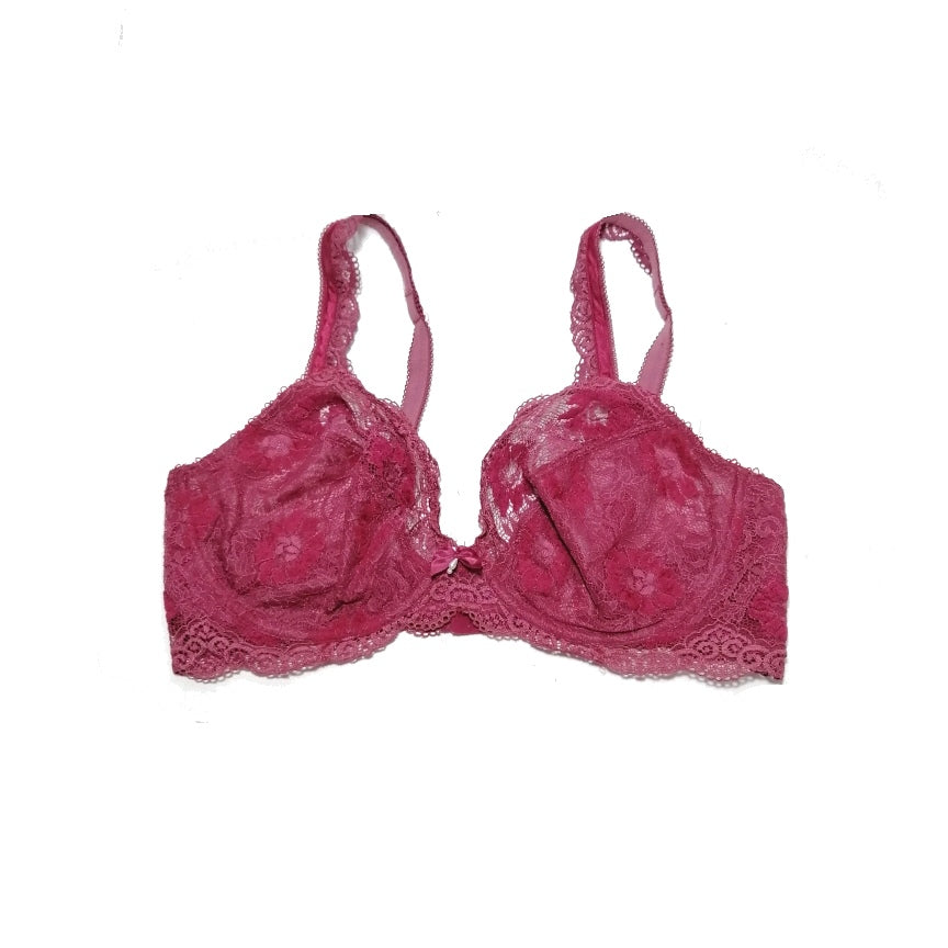 Triumph UK Maroon Lace Bra | Brand New |