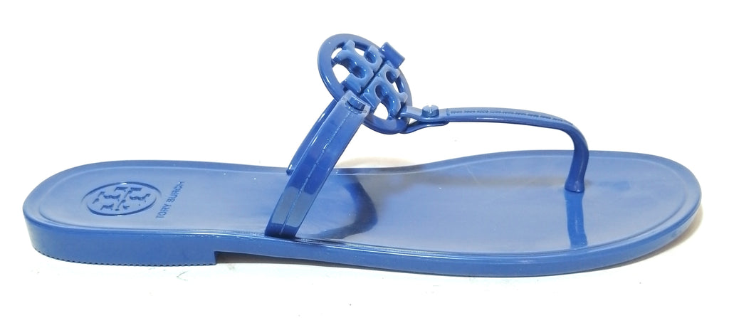 Tory Burch Mini Miller Blue Jelly Thong Sandals