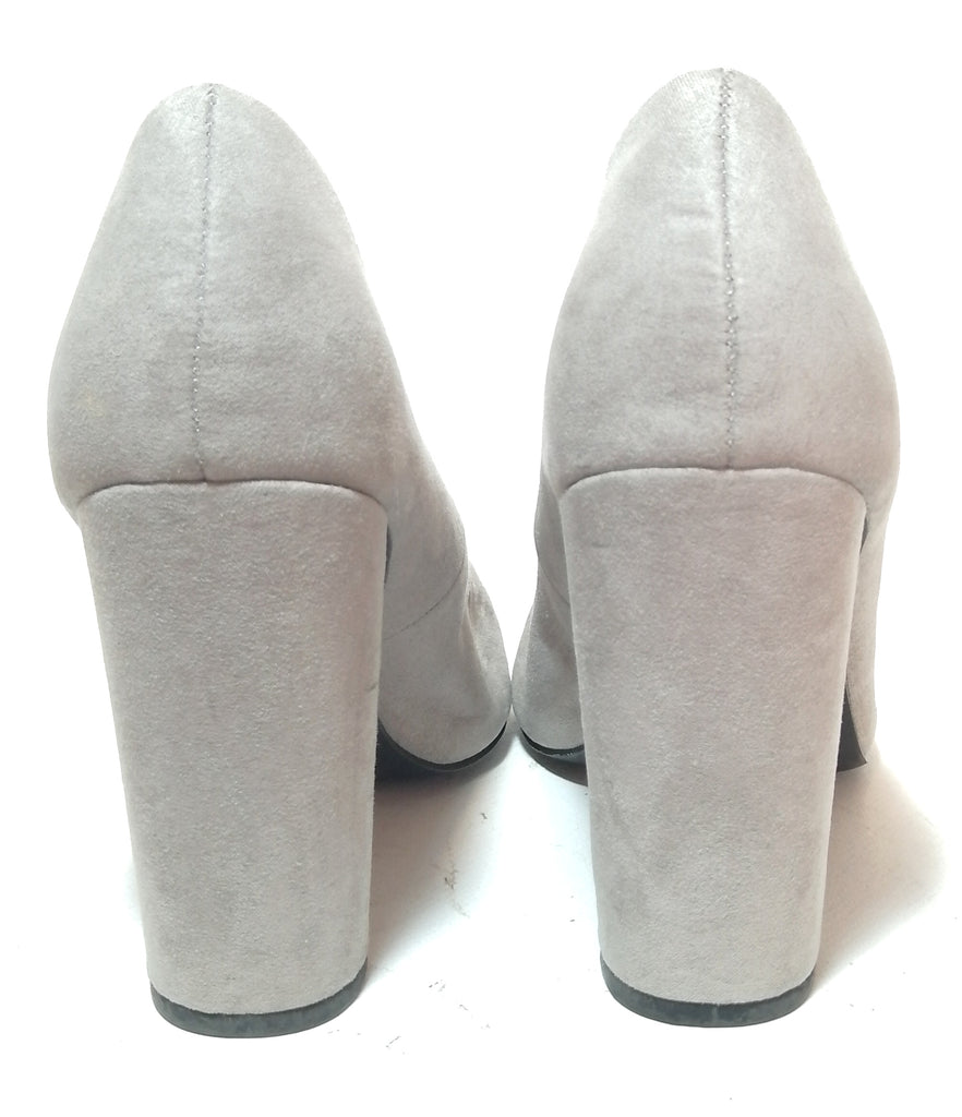 New Look Grey Suede Block Heels