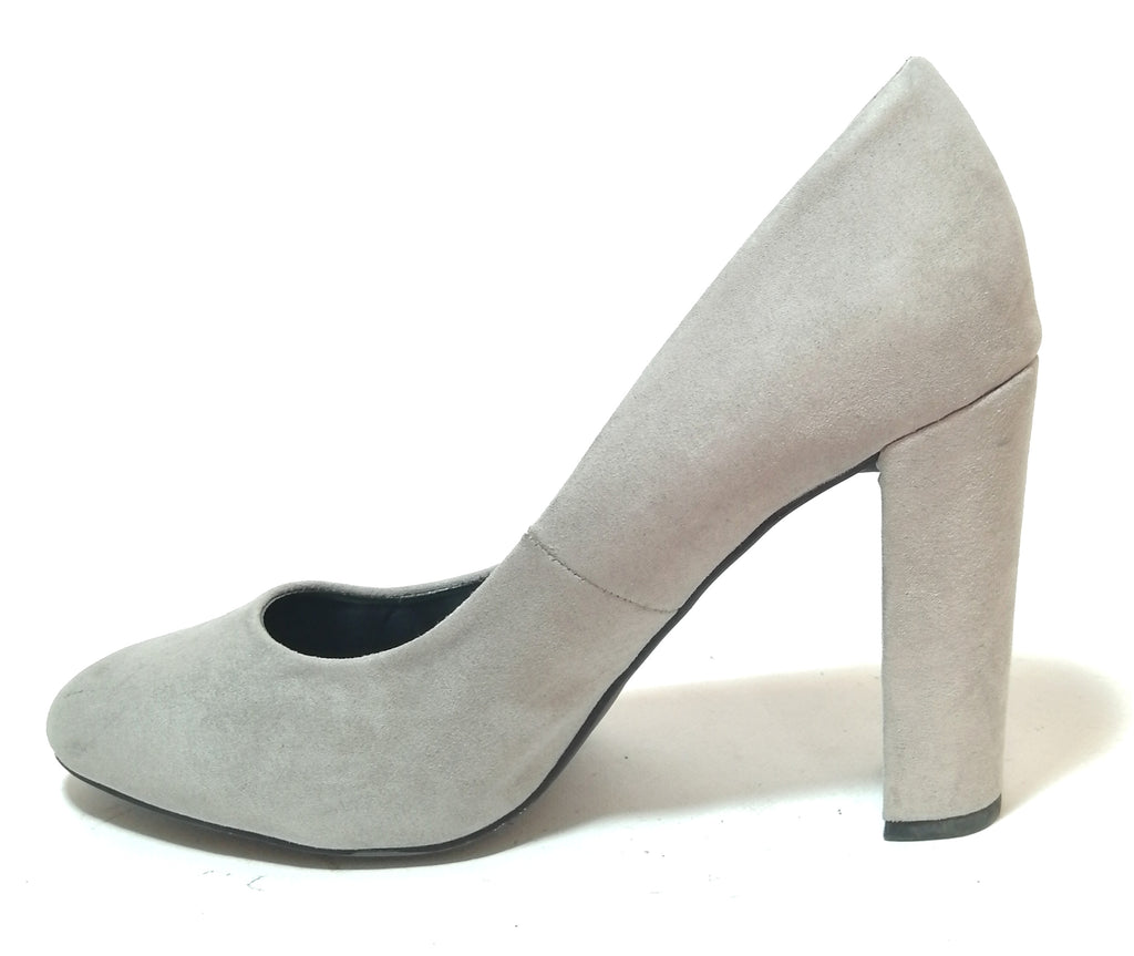 New Look Grey Suede Block Heels