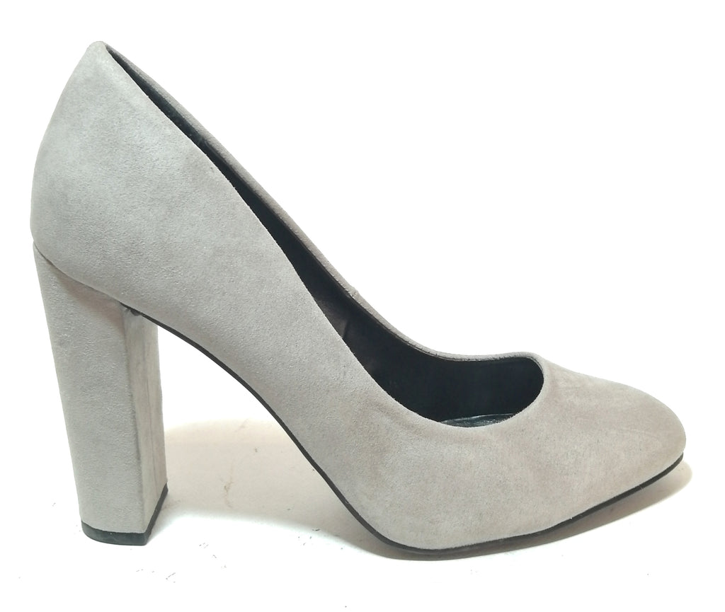 New Look Grey Suede Block Heels