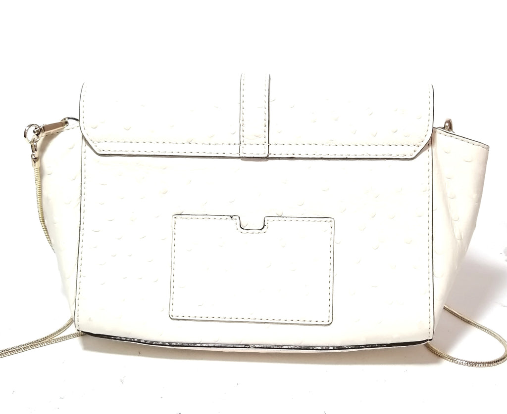 Kate Spade Ostirch Embossed Off-white Leather Bag