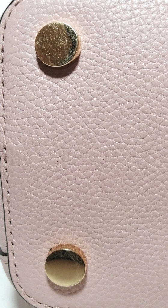 Michael Kors Pink Pebbled Leather Small Mercer Satchel