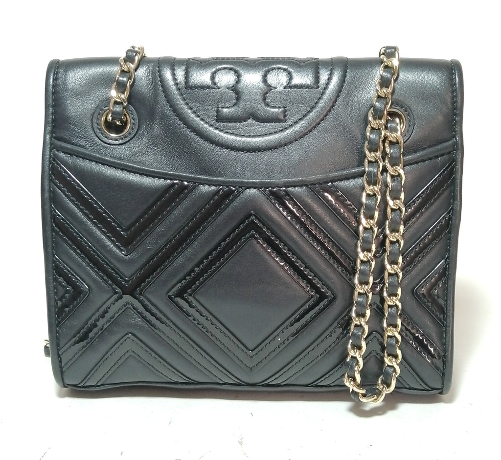 Tory Burch Black Quilted Leather Shoulder Bag
