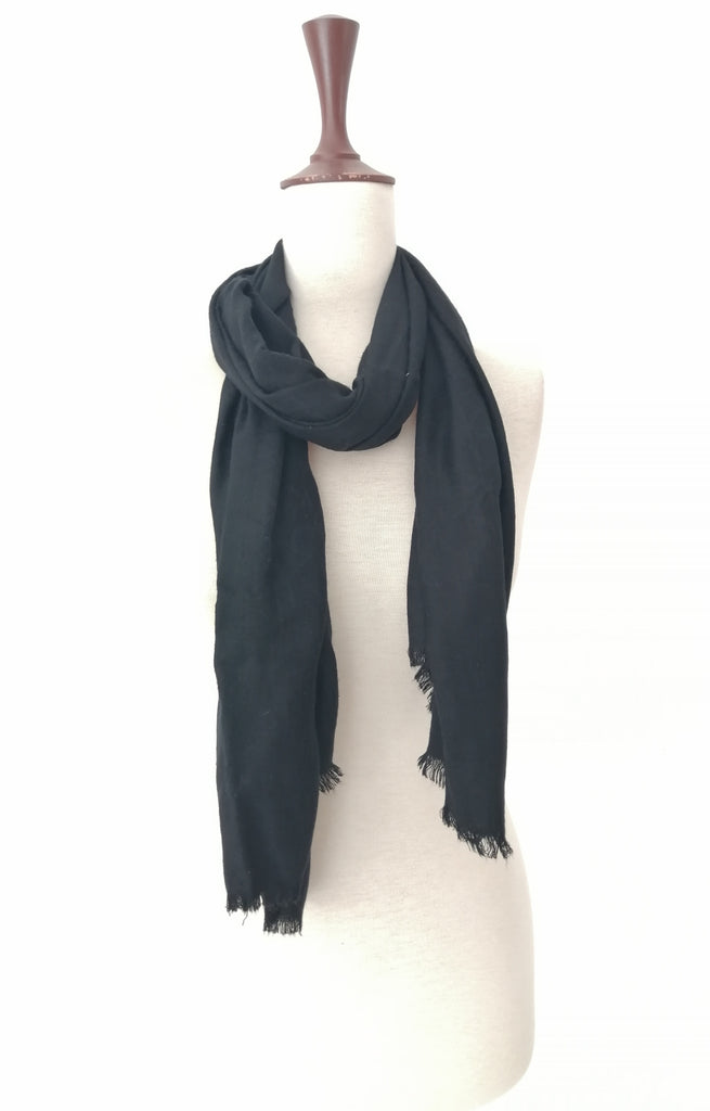 Calvin Klein Black Monogram Scarf | Gently Used |