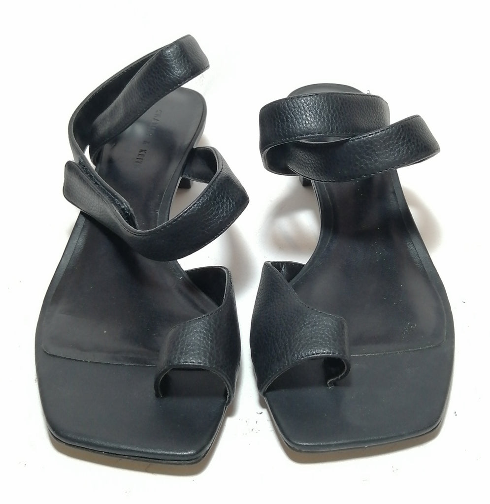 Charles & Keith Black Velcro Strap Sandals