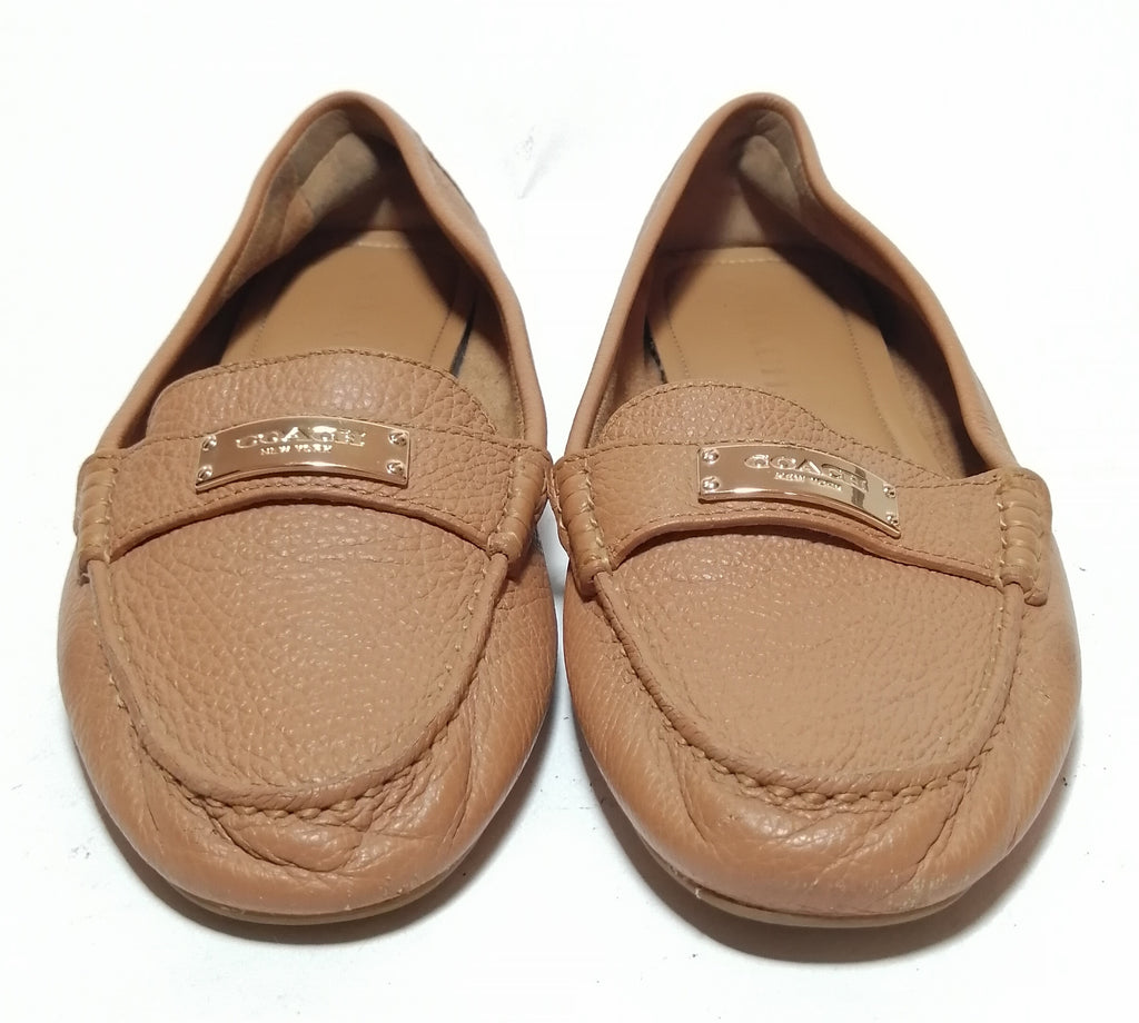 Coach Tan Leather Loafers