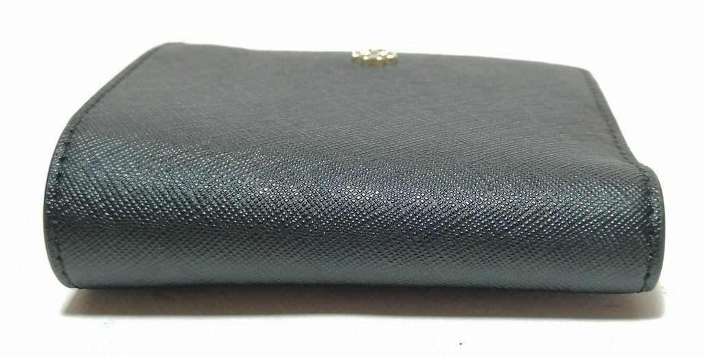 Tory Burch Black Leather Bi-fold Wallet