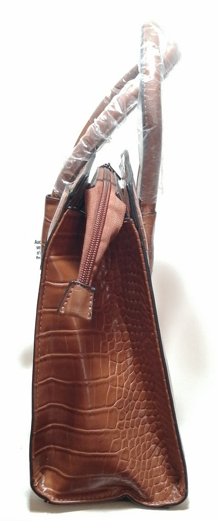 CLEO Tan Croc Print Tote 